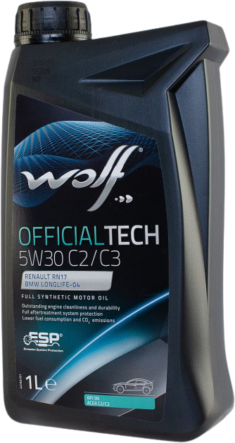 Моторное масло Wolf OfficialTech 5W-30 C2/C3, 1л 